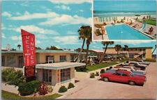Daytona Beach, Florida Postcard WEST INDIES COURT Motel / Route A1A Roadside picture