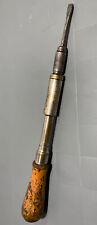 Vintage Early North Bros Yankee No. 30 Spiral Push Ratcheting Screwdriver w/ Bit picture