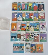 Peanuts Trading Cards 1991 Complete Set 1-33 French Edition - M/NM picture