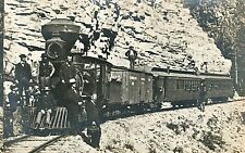 RAILWAY Antique RPPC Locomotive Steam TRAIN c1907 DUPONT Photo Products picture