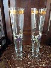 Ritzenhoff 10” Pilsner Beer Glasses by Artist Gesa Sander Three Kings 2001  picture