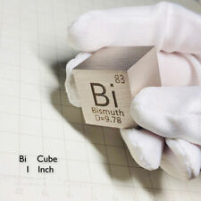 1pcs 1 inch Bismuth Metal Cube Bi 99.99% 25.4mm Pure for Element Collection 160g picture