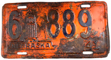 Nebraska 1941 License Plate Tag Man Cave Vintage Garage Saunders Co Collector picture