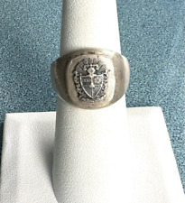 VINTAGE 925 STERLING SILVER ODD FELLOWS FRATERNAL RING SIZE 7 picture