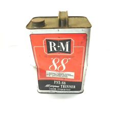 VINTAGE RINSHED-MASON PNT-88 ALL PURPOSE THINNER 1 GALLON USED EMPTY DENTED CAN picture