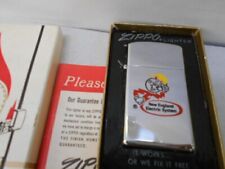 Vintage Zippo Slim 1969 Lady Kilowatt Silver Color Oil Lighter w/ Box, Unfired picture