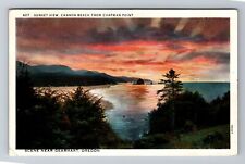 Gearhart OR-Oregon, Sunset View, Cannon Beach, Chapman Point, Vintage Postcard picture