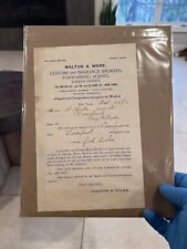 c1900 Maltus & Ware Brokers RMS Campania New York NY Billhead Paper Ephemera  picture
