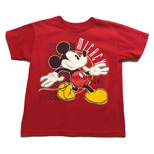 Vintage 1980s Walt Disney World Mickey Mouse T-Shirt Red Size Youth Small picture