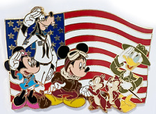 Mickey, Minnie, Goofy, Donald, Chip & Dale Veterans Day 2007 Disney Pin G01 picture