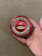 Vintage Griffin Microsheen Brown Stain Boot Polish Tin (JL) picture