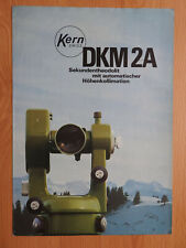 KERN SWISS DKM2-A Theodolite Surveying Brochure Leaflet 1980 German Vintage  picture