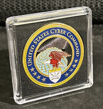 US CYBER COMMAND-Department of Defense Challenge Coin USCYBERCOM w/Case picture