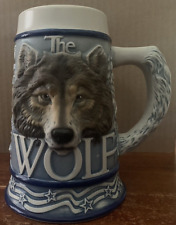Avon: Gray Wolf 3D American Animal Beer Stein Mug (Tom O'Brien - 2000) 