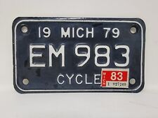 1979 Michigan MOTORCYCLE License Plate picture