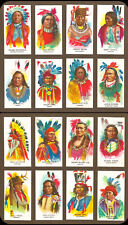 1930 BRITISH AMERICAN TOBACCO Lot of 16 INDIAN CHIEFS - VERY GOOD/EXCELLENT picture