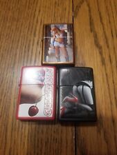 Zippo Lighter Striptease 2016. Sexy Cowgirl 2020. Cherry Lips 2013. Unfired.  picture
