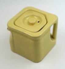 THE CUBE Teapot - Yellow Vintage Art Deco 1920s - Tunstall Made in England picture