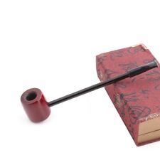 1pcs Red Wood Durable Wooden Smoking Pipe Tobacco Cigarettes Cigar Pipes picture