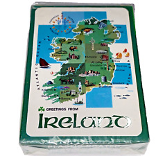 Vintage John Hinde Ireland -Plastic Coated- Playing Cards NEW unopened deck picture