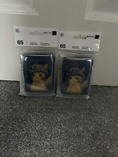 Pokemon X Van Gogh Museum Sleeves Pikachu with Grey Felt Hat - SEALED Pack Of 65 picture