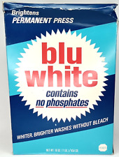 Purex Blu White Laundry Soap Large Box Mid Century Old Stock Advertising picture