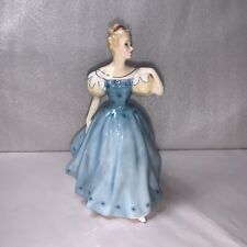 Royal Doulton ENCHANTMENT Lady Figurine Blue Dress HN2178 picture