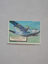 1957 Topps Airplane Trading Card # 53_Fairchild C-123_U.S. Transport_Red Back picture