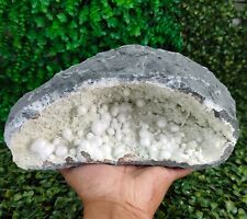 Big Natural Okenite with Gyrolite in Geode Mineral Specimen #E13 picture