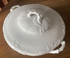 ANTIQUE T HAVILAND “Theo”SCHLEIGER #1007 SOUP TUREEN WHITE BEAUTIFUL 1900’s picture