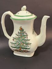 Vintage SPODE CHRISTMAS TREE Tea Coffee Pot picture