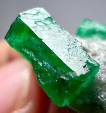 Exquisite Top Green Color Swat Emerald Crystals On Matrix. Swat, PAK 94 CT. picture
