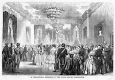 PRESIDENTIAL RECEPTION AT THE WHITE HOUSE WASHINGTON CHANDELIER ARCHITECTURE picture
