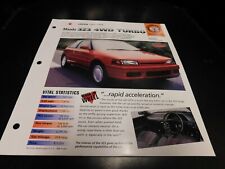 1985-1994 Mazda 323 4WD Turbo Spec Sheet Brochure Photo Poster 86 87 88 89 90 91 picture