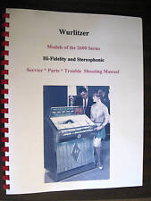 Wurlitzer Model 2600 - 2610  Jukebox Manual picture