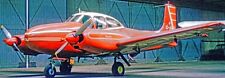 D-16 Twin Navion Temco Touring Airplane Wood Model Replica Large  picture