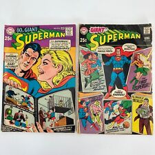 DC Comics Giant Superman #212 #217 1968 1969 Lot of 2 Large 80 Pages picture