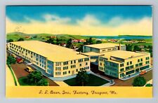 Freeport ME-Maine, LL Bean Inc Factory, Advertisment, Vintage Postcard picture