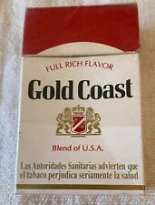 Vintage Gold Coast Cigarette Cigarettes Cigarette Paper Box Empty Cigarette Pack picture