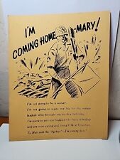 Japan WWII Surrender Flyer Allied Troops I'm Coming Home Mary RRP232 picture