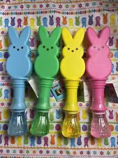 FREE SHIP Lot 4 PEEPS LED LightUp Bubble Wands EasterBasket New 2024💖💙💚💛🐰 picture