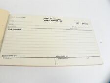Vintage 1956 Signal Oil Company Work Order Receipt E4 Book 25 Triplicate Sheets picture