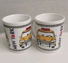   Vintage New York Taxi Coffee Mug *Set Of 2* picture