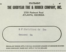 1956 Goodyear Tire & Rubber Company, Inc Piedmont Rd Atlanta GA Statement 413 picture