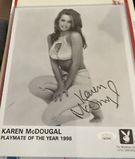 Playboy Model Karen McDougal PMOY 1998 Signed 8x10 Photo JSA Vintage Rare picture
