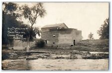 1913 Old Distillery At Rockford Green River Amboy Illinois RPPC Photo Postcard picture