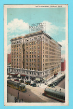 VTG Hotel Waldorf Toledo Ohio Street Cars Automobiles Color Litho Postcard (083) picture