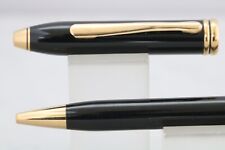 Vintage (c1995) Cross Townsend Lacquered Black Ballpoint Pen with 22k Trim picture