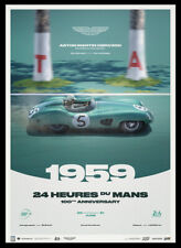 1959 Aston Martin DBR1 Le Mans 24 Hours Shelby Salvadori Ltd Ed 200 Poster picture