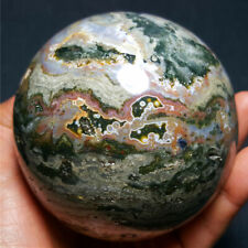 1047.9G Natural Colorful RARE Polished Ocean Jasper Crystal BALL Madagascar2139+ picture